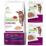Trainer Natural Adult Sterilised - hydinové mäso - AKCIA + 2x Kapsička 85g