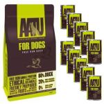 AATU Dog 80/20 XL Turkey 10kg + 10x konzerva Duck Turkey 400g