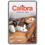 Calibra Premium cat Kapsička - Adult Jahňa & hydina v omáčke 24 x 100 g