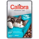 Calibra Premium cat Kapsička - Adult Pstruh & losos v omáčke 24 x 100 g