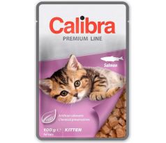 Calibra Premium cat Kapsička - Kitten Losos v omáčke 24 x 100 g