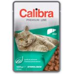 Calibra Premium cat Kapsička - Sterilised Pečeň v omáčke 24 x 100 g