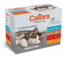 Calibra Premium cat - Adult Multipack 12 x 100 g