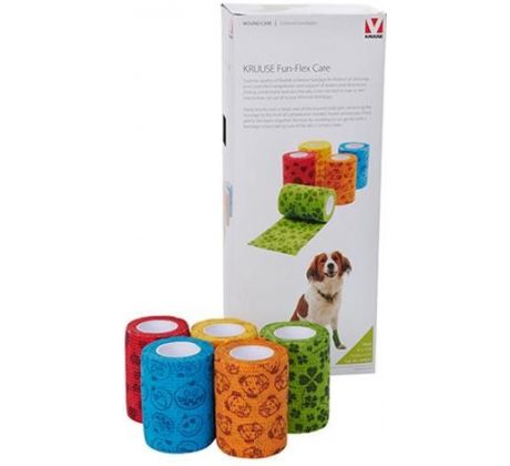 Bandáž KRUUSE Fun-Flex Care 10cm 10 ks