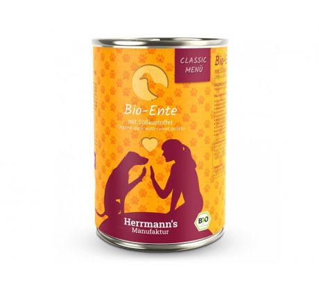 Herrmanns BIO Kačacie mäso a batáty, konzerva