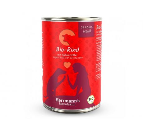 Herrmanns BIO Hovädzie mäso a bátaty, konzerva
