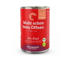 Herrmanns BIO Hovädzie mäso s mrkvou a amarantom, konzerva