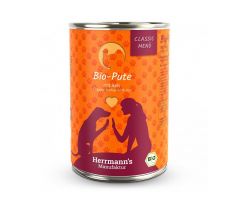 Herrmanns BIO Morčacie mäso s ryžou, konzerva