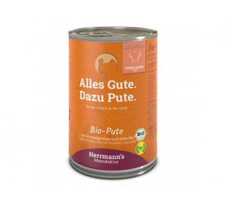 Herrmanns BIO Morčacie mäso so zemiakmi, konzerva