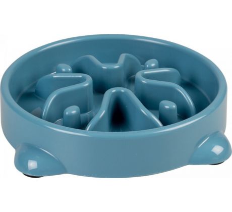 Miska DUVO+ na pomalé jedenie, modrá 1000ml - L -32x32x6cm