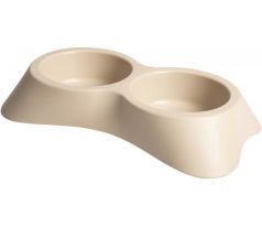 Miska DUVO+ Nuvola dvojitá plastová 2x500 ml 20 x 35 x 6 cm