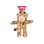 Hračka Kong Dog Wild Knots Preťahovadlo Žirafa s pískatkom, polyetylén M/L