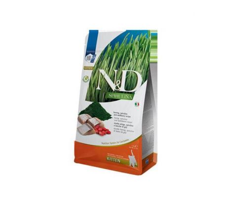 Farmina N&D cat SPIRULINA (GF) kitten, herring 1,5 kg