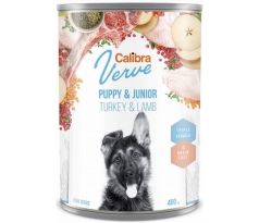 Calibra KONZERVA dog Puppy & Junior Verve Turkey & Lamb 6 x 400g