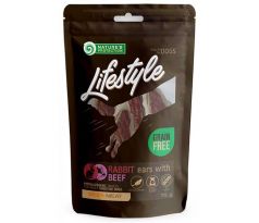 Pamlsok Natures Protection Lifestyle dog dried rabbit ears with beef 12x75 g