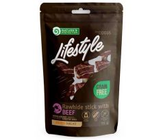 Pamlsok Natures Protection Lifestyle dog rawhide foaming sticks with beef 12x75 g