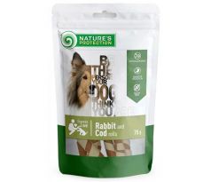 Pamlsok Natures P Snack dog rabbit & cod rolls 12x75 g