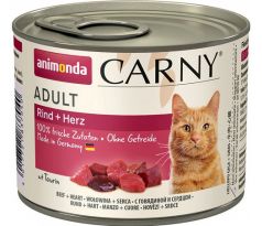 Animonda CARNY® cat Adult hovädzie a morčacie srdiečka