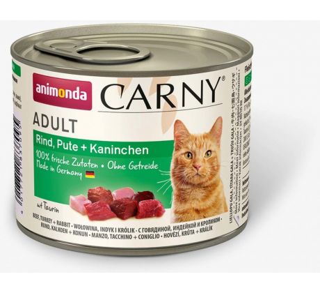 Animonda CARNY® cat Adult hovädzie, morka a králik