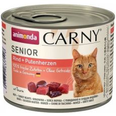 Animonda CARNY® cat Senior hovädzie a morčacie srdiečka
