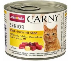 Animonda CARNY® cat Senior hovädzie,kura a syr