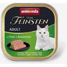 Animonda Vom Feinsten cat CLASSIC morka a králik 16x 100 g