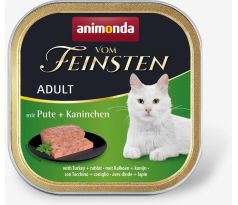 Animonda Vom Feinsten cat CLASSIC morka a králik 16x 100 g