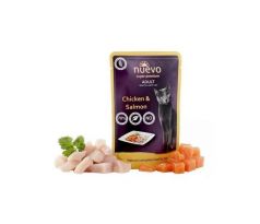 NUEVO cat Adult Chicken & Salmon 16 x 85 g kapsičky