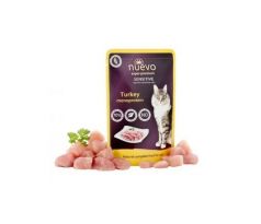 NUEVO cat Adult Sensitive Mono Turkey 16 x 85 g kapsičky