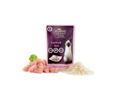 NUEVO cat Kitten Poultry with Rice 16 x 85 g kapsičky