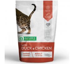 Natures P KAPSIČKY cat adult hairball chicken & duck 22x100 g