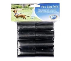 Sáčky DUVO+ na zber psích výkalov čierne 8 x 20 ks