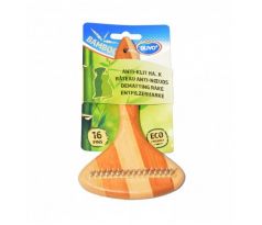 Hrebeň DUVO+ hrable 16 zubov bambus 17 x 10 cm