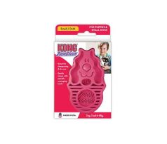Hrebeň Kong gumový ZoomGroom ružový L - 11,5 × 7 × 2,5 cm