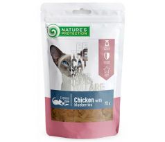 Pamlsok Natures Protection Snack cat chicken & blueberries 12x75 g