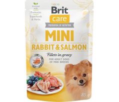 Brit Care dog Kapsička MINI Rabbit & Salmon fillets in gravy 24 x 85 g
