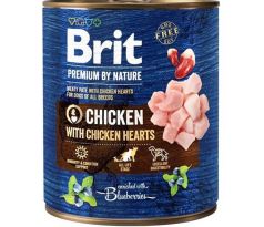 Brit Premium by Nature dog Chicken with Hearts 6 x 800 g