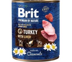 Brit Premium by Nature dog Turkey with Liver 6 x 800 g