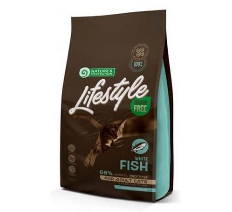 Natures P Lifestyle care cat adult white fish 1,5 kg