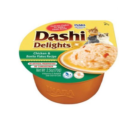 Inaba Dashi Delights cat Kura s bonito vločkami 6 x 70 g vanička