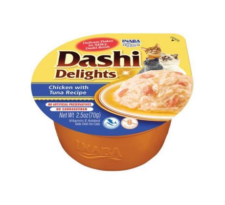 Inaba Dashi Delights cat Kura s tuniakom 6 x 70 g vanička