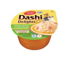 Inaba Dashi Delights cat Kura s tuniakom a hrebenatkou 6 x 70 g vanička