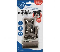 Sáčky DUVO+ na zber psích výkalov so zásobníkom v tvare kosti