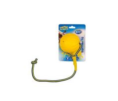 DUVO+ lopta plávajúca s lanom, žltá, priemer 7x55 cm