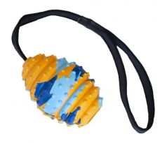 DUVO+ lopta rugby so šnúrkou gumená viacfarebná S - 39x5,4x5,4cm