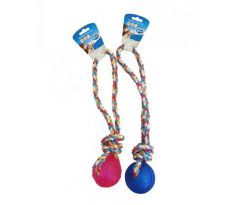 Duvo+ TPR Lopta gumená s pletencami so slučkou 37 cm