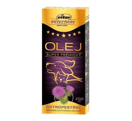 Olej ostropestrecový VITAR Veterinae