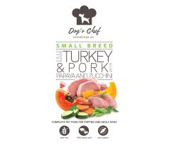 Dog’s Chef  FREE RANGE TURKEY & PORK WITH PAPAYA AND ZUCCHINI Small Breed