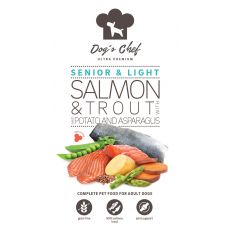 Dog’s Chef SALMON & TROUT WITH SWEET POTATO AND ASPARAGUS Senior & Light