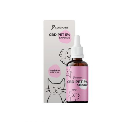 Curepoint CBD olej PET 5% SAUSAGE, 10ml